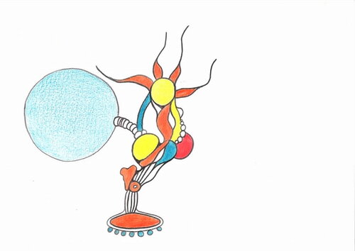762. Subconscious Intuitive: Sur Le Trottoir von Veera Zukova, Zeichnungen kaufen auf Singulart