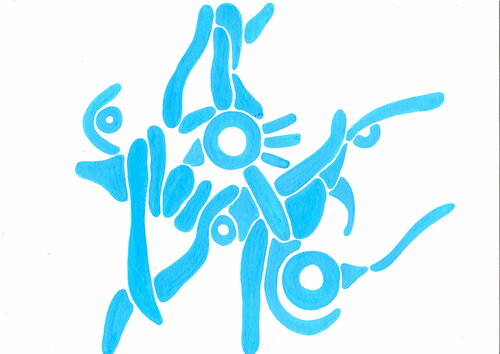 765. Art Therapy. Subconscious Intuitive. Floating Shape. von Veera Zukova, Malerei kaufen auf Singulart