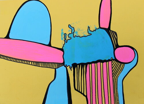 770. Subconscious: Emerging into the World to interacting and Connecting. by Veera Zukova, Painting for Sale on Singulart