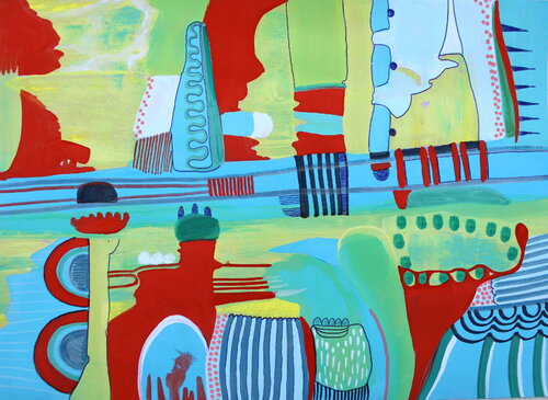 773. Intuitive Subconscious: Harmonization after Powerful Change di Veera Zukova, Pittura in vendita su Singulart