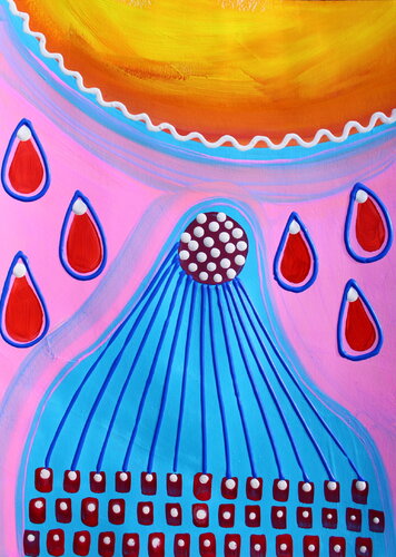 775. Intuitive Subconscious: Raindrop van Veera Zukova, Schilderij te koop op Singulart