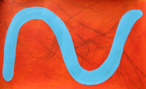 782. The Wave Within. Inner Frequency van Veera Zukova, Schilderij te koop op Singulart