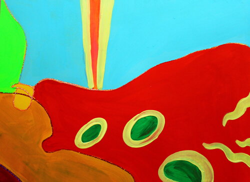 784. La Vie en Fluo par Veera Zukova, Peinture en vente sur Singulart