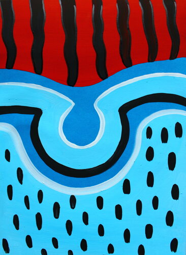 790. Dynamic Tension Between Elements par Veera Zukova, Peinture en vente sur Singulart