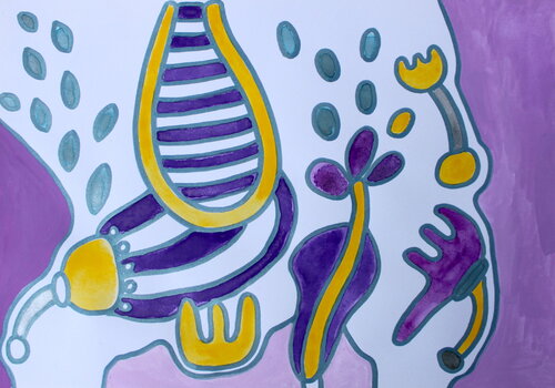 726. Capacité d'adaption van Veera Zukova, Schilderij te koop op Singulart