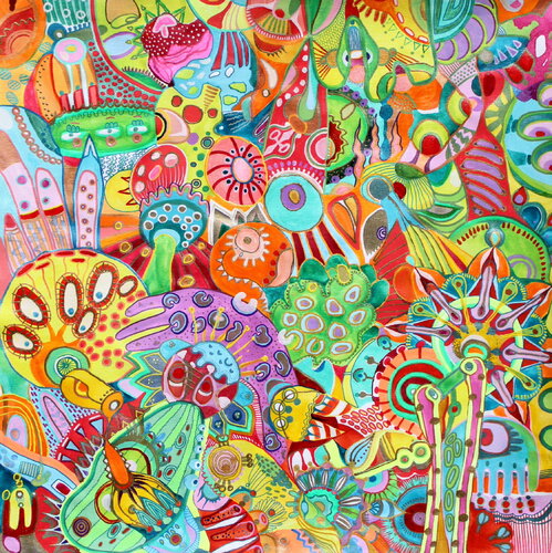 732. The Freedom Within: Soul Singing von Veera Zukova, Malerei kaufen auf Singulart