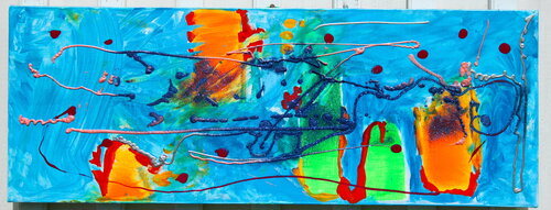 736. Sparkling Underwater Love par Veera Zukova, Peinture en vente sur Singulart