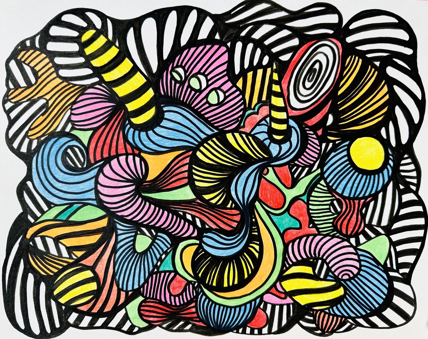 554. Stripes: abstract composition Veera Zukova