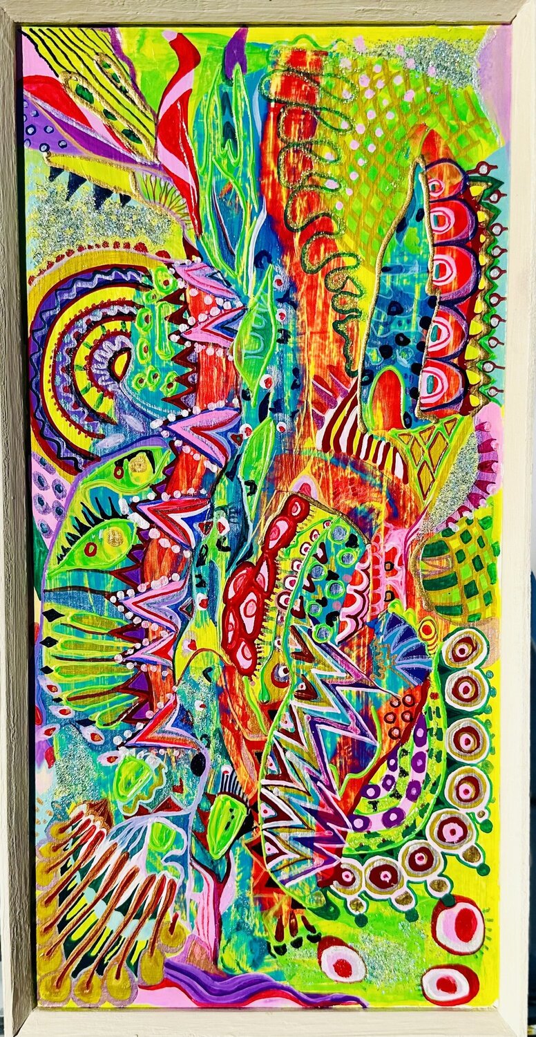 628. Abstract Colorful Vibrant Composition Veera Zukova