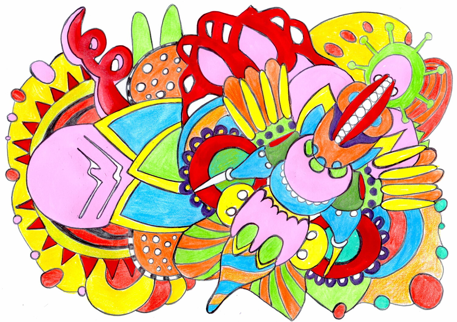 609. Colorful abstract redbubble design. Veera Zukova