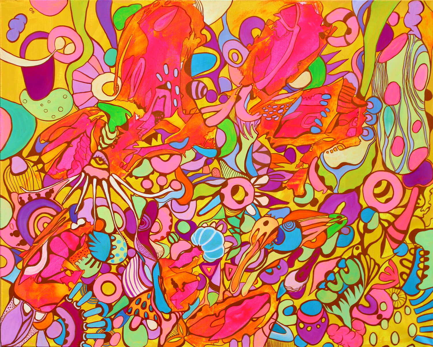 664. Kaleidoscopic Harmony - Abstract Expressionism in vibrant hues Veera Zukova Originalgemälde zu verkaufen