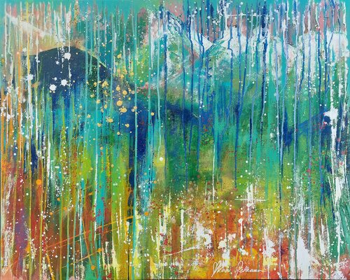Mountain spirit par Katri Pethman, Peinture en vente sur Singulart