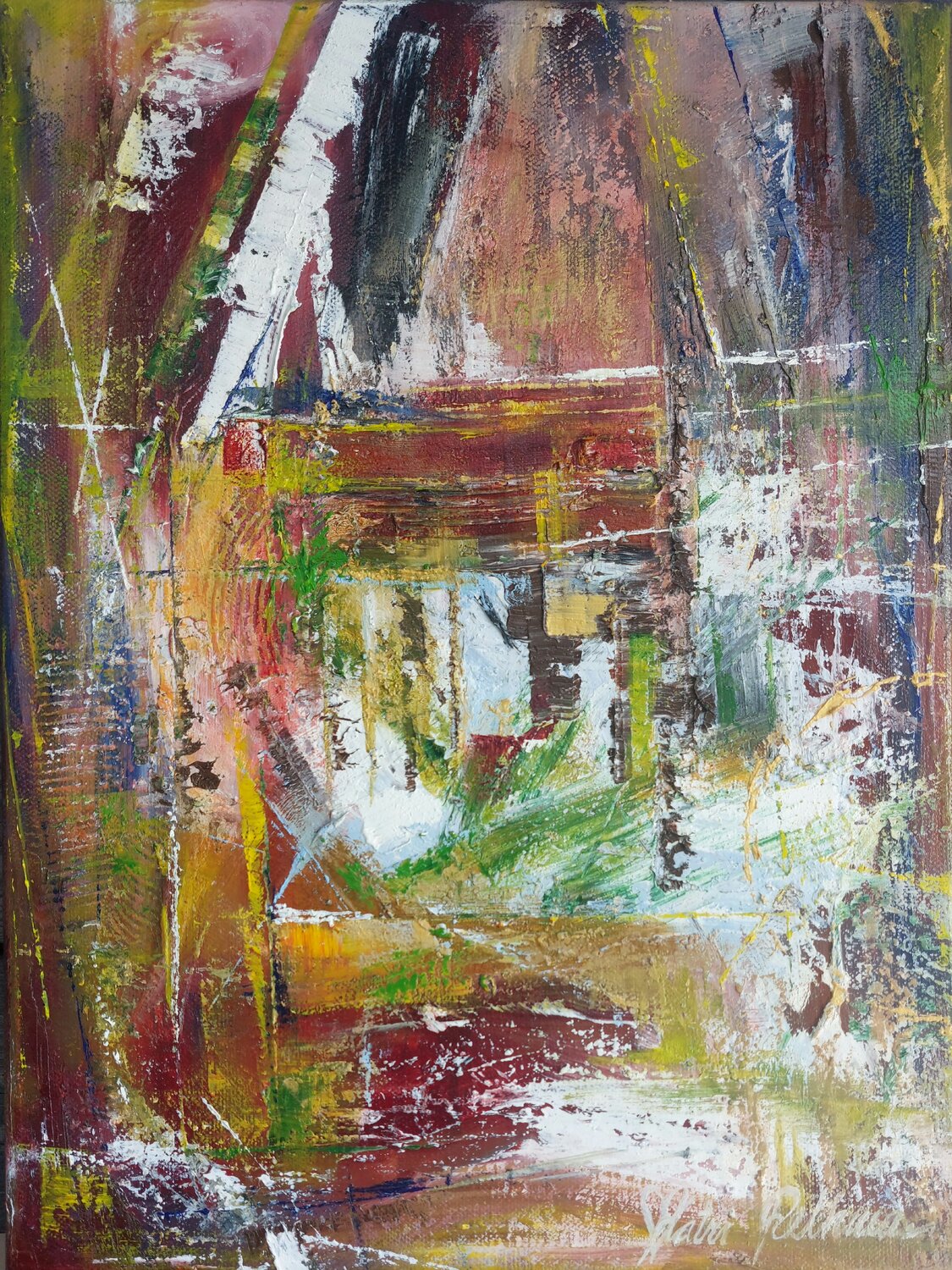 From rainy day to new era Katri Pethman Origineel schilderij te koop