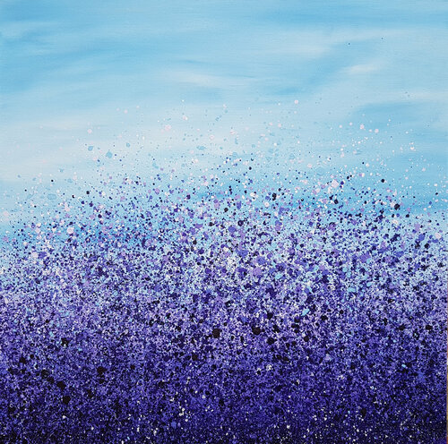A Wild Amethyst Radiance van Lucy Moore, Schilderij te koop op Singulart