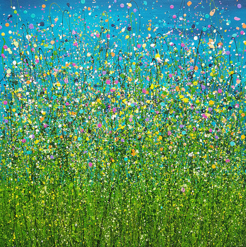 A Turquoise Symphony di Lucy Moore, Pittura in vendita su Singulart