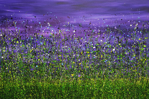 Amethyst Luminescence di Lucy Moore, Pittura in vendita su Singulart