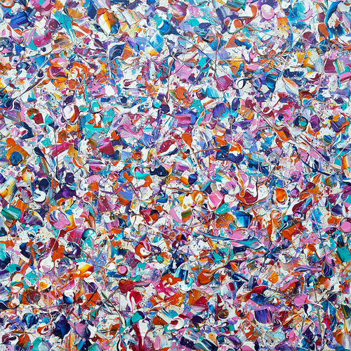 Abstract Synapses - We Gotta Get Out Of This Place van Lucy Moore, Schilderij te koop op Singulart