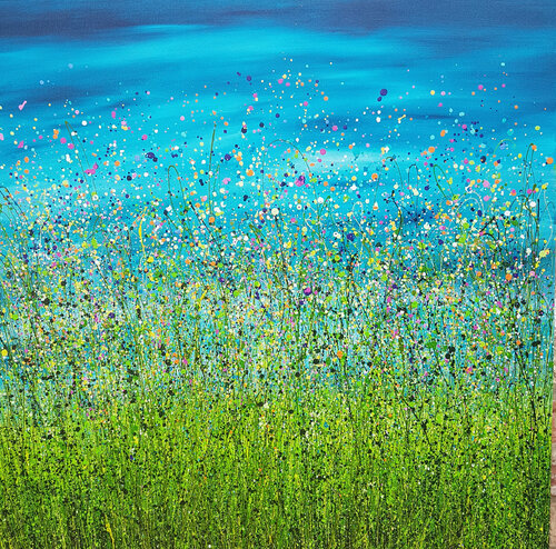 Turquoise Serenity #2 di Lucy Moore, Pittura in vendita su Singulart