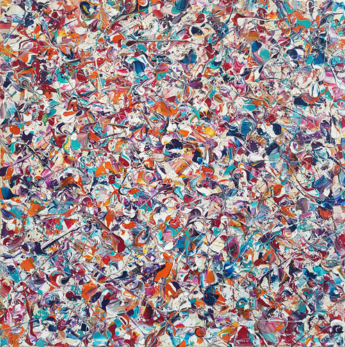 Abstract Synapses - Good Vibrations di Lucy Moore, Pittura in vendita su Singulart