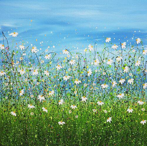 Dance Among The Daisies van Lucy Moore, Schilderij te koop op Singulart