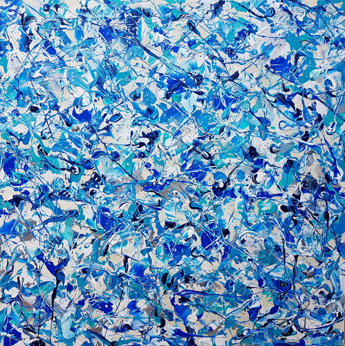 Abstract Synapses - Pollock's Frozen Planet #2 di Lucy Moore, Pittura in vendita su Singulart