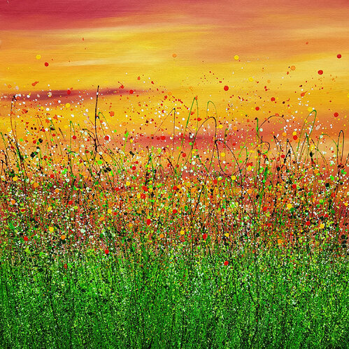 Red Sky In The Morning #10 di Lucy Moore, Pittura in vendita su Singulart