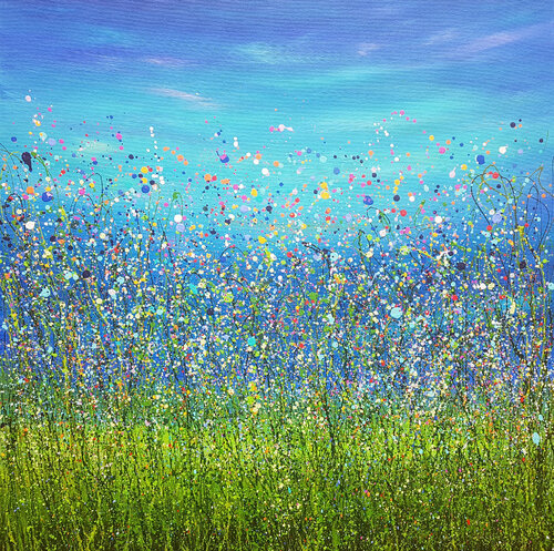 Reflected Above - Aurora Borealis van Lucy Moore, Schilderij te koop op Singulart