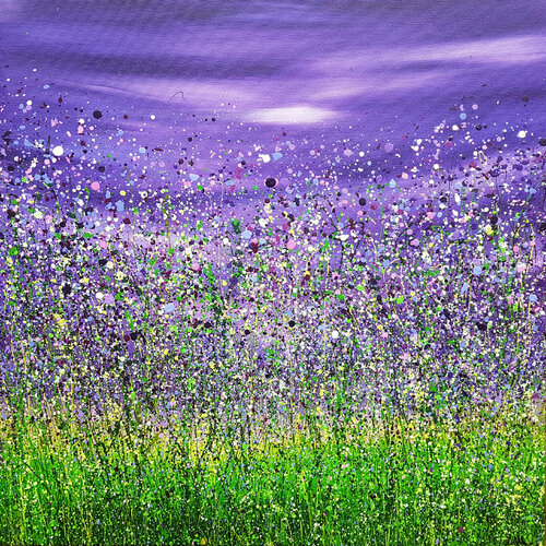 Amethyst Luminescence #2 di Lucy Moore, Pittura in vendita su Singulart