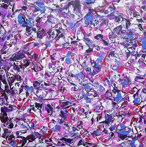 Abstract Synapses -  Amethyst Twilight #2 di Lucy Moore, Pittura in vendita su Singulart