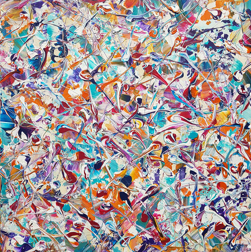 Abstract Synapses - Lost In Translation van Lucy Moore, Schilderij te koop op Singulart