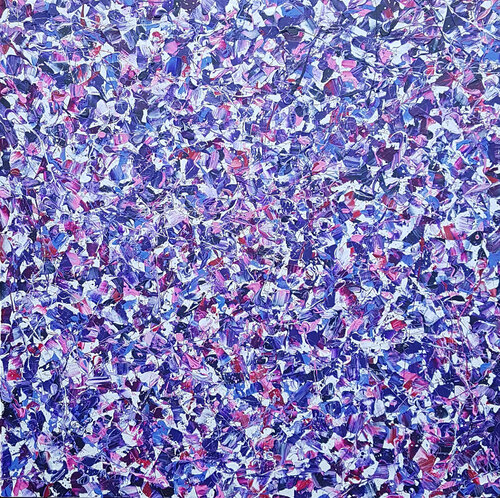 Abstract Synapses - Amethyst Twilight #3 van Lucy Moore, Schilderij te koop op Singulart
