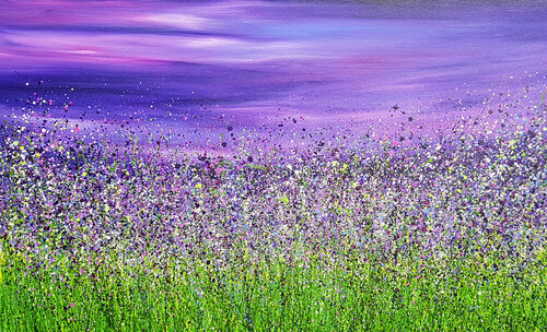 Lost In Amethyst di Lucy Moore, Pittura in vendita su Singulart