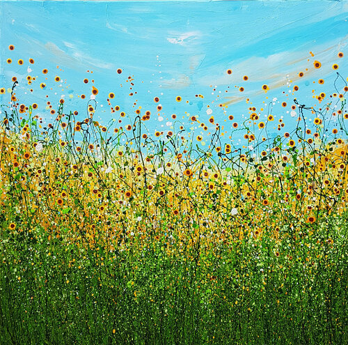 Sunshine Meadow van Lucy Moore, Schilderij te koop op Singulart