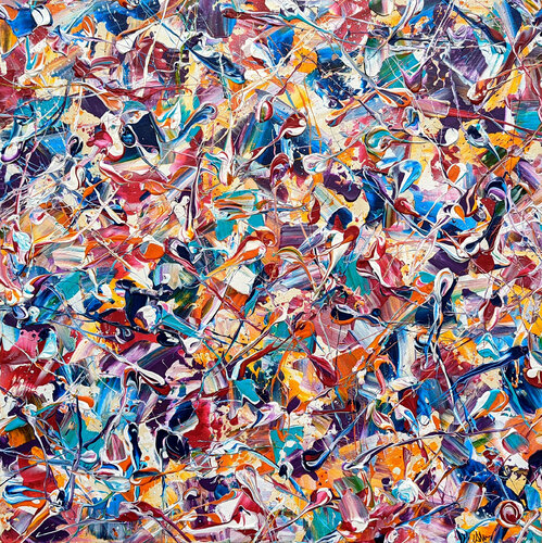 Abstract Synapses - Do You Ever Get A Little Bit Tired Of Life... #2 di Lucy Moore, Pittura in vendita su Singulart