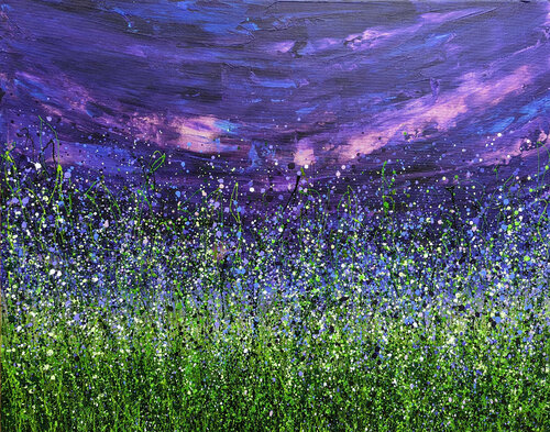 Amethyst Aurora Borealis van Lucy Moore, Schilderij te koop op Singulart