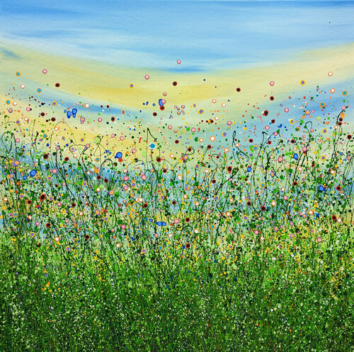 Colour Me Happy #4 van Lucy Moore, Schilderij te koop op Singulart