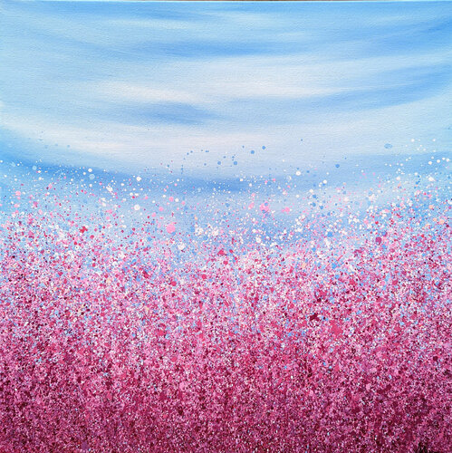 Fuchsia Radiance #5 van Lucy Moore, Schilderij te koop op Singulart