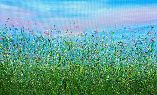 Wild & Free - Enchanted Meadows #4 di Lucy Moore, Pittura in vendita su Singulart