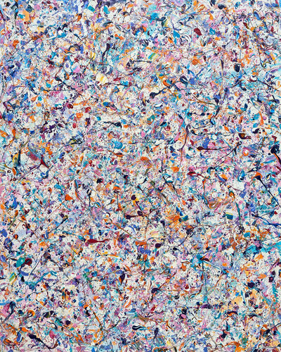 When Chaos Descends Into Madness - Abstract Synapses van Lucy Moore, Schilderij te koop op Singulart