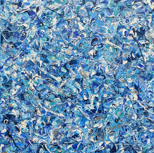 Abstract Synapses - Pollock's Frozen Planet #3 di Lucy Moore, Pittura in vendita su Singulart