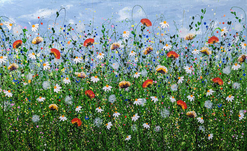Where Wild Meadows Whisper di Lucy Moore, Pittura in vendita su Singulart