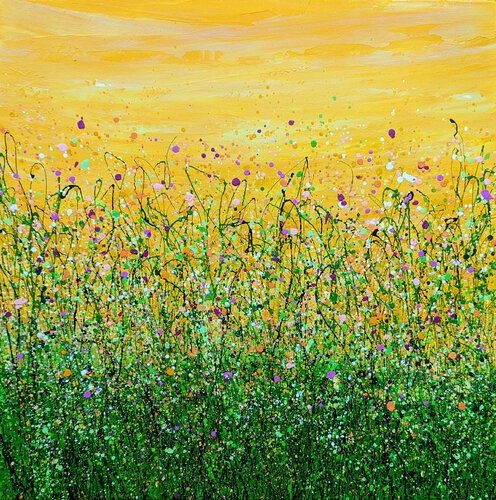 Tropical Crush Meadow #4 van Lucy Moore, Schilderij te koop op Singulart