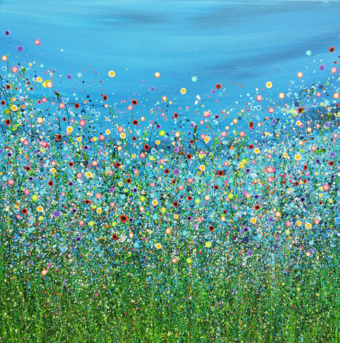 Turquoise Symphony di Lucy Moore, Pittura in vendita su Singulart