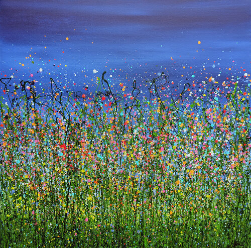 Flourishing Twilight di Lucy Moore, Pittura in vendita su Singulart