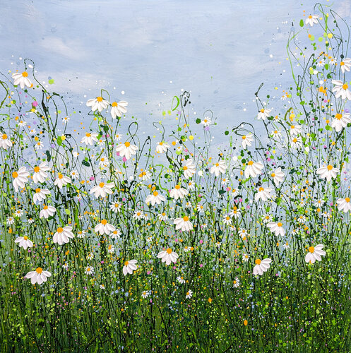 Wild Daises di Lucy Moore, Pittura in vendita su Singulart