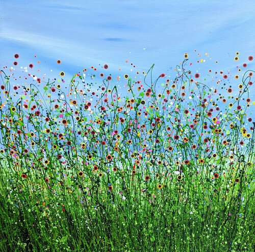 Wild Poppy Meadows #2 di Lucy Moore, Pittura in vendita su Singulart