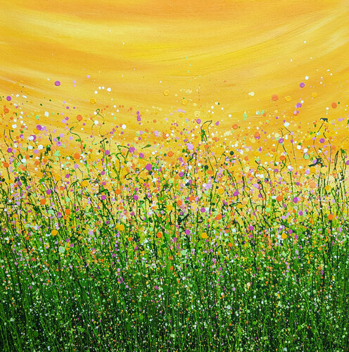 Tropical Crush Meadow #6 di Lucy Moore, Pittura in vendita su Singulart