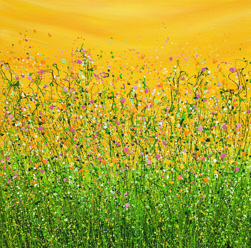 Tropical Crush Meadow #8 di Lucy Moore, Pittura in vendita su Singulart