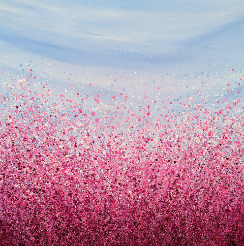 Fuchsia Radiance #6 di Lucy Moore, Pittura in vendita su Singulart