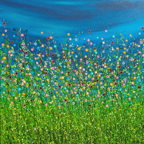 Turquoise Symphony #5 di Lucy Moore, Pittura in vendita su Singulart